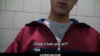Straight Latino Little shaver Wakes Up Everywhere Gay Guy Offering Assets In Bathroom Slow POV